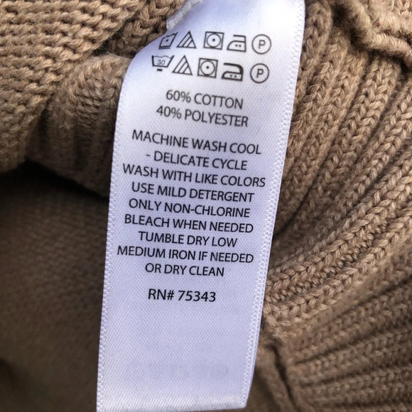 Tahari Rollneck Cotton Mix Sweater with side ribbing feature - S - Picture 6 of 6